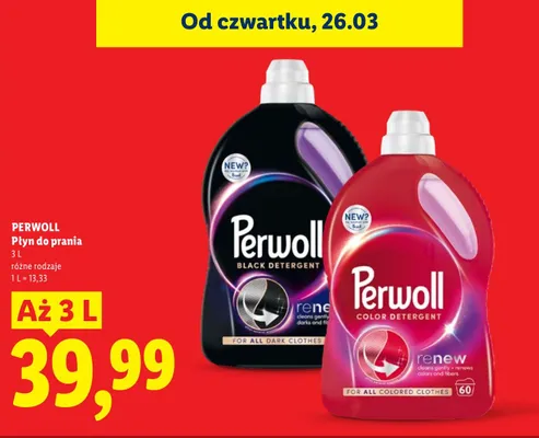 Płyn do prania, różne rodzaje promocja w Lidl