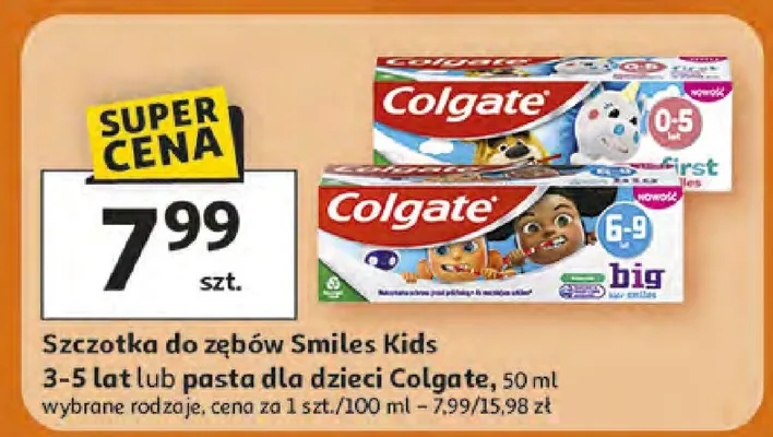 Szczotka do zębów Smiles Kids 3-5 lat promocja w Auchan