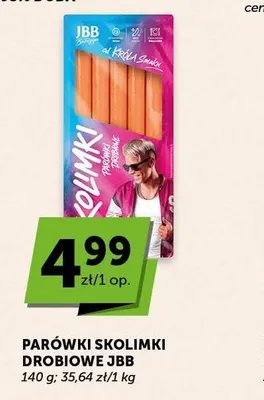 Parówki Skolimki drobiowe JBB promocja w Euro Sklep