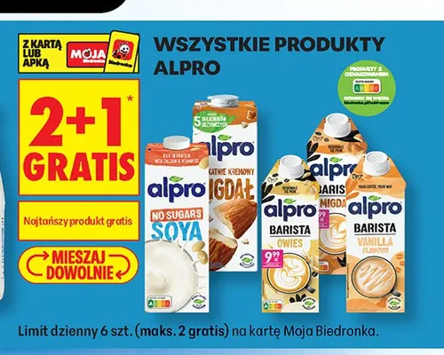 Napój sojowy Alpro No Sugars Soya promocja w Biedronka