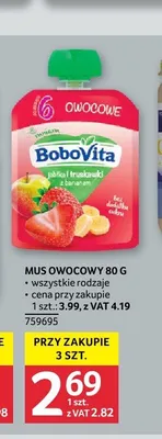 Mus owocowy BoboVita promocja w Selgros
