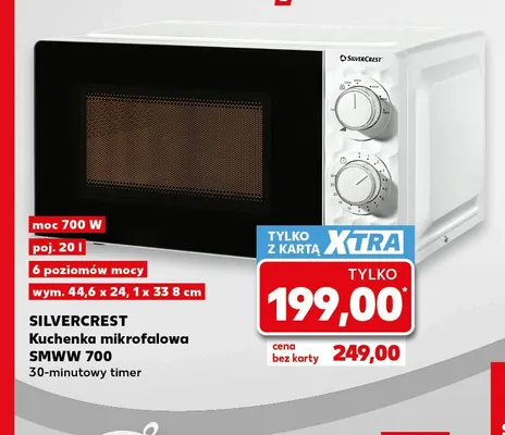 Kuchenka mikrofalowa Smww 700 Silvercrest promocja w Kaufland