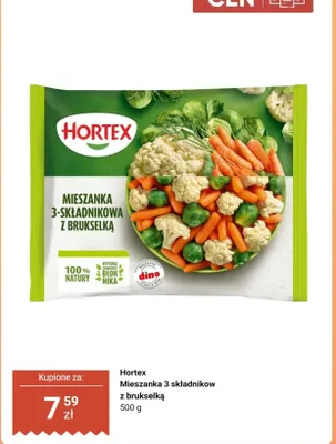 Mieszanka 3-składnikowa z brukselką promocja w Dino