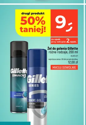 Żel do golenia Gillette Mach3 Extra Comfort promocja w Dealz