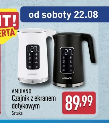 Czajnik z ekranem dotykowym Ambiano promocja w Aldi