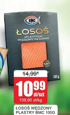Łosoś wędzony plastry BMC 100g promocja w Bingo
