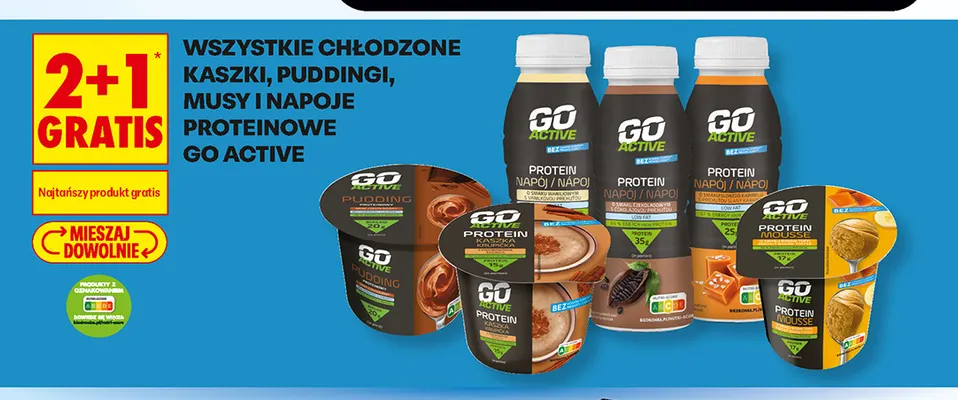 Kaszka proteinowa Go Active promocja w Biedronka