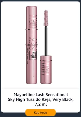 Tusz do rzęs Maybelline Lash Sensational Sky High Very Black promocja w Amazon