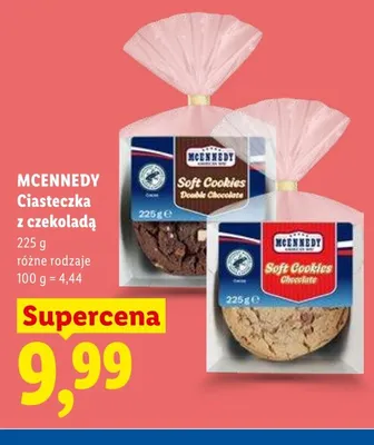 Ciasteczka z czekoladą Chocolate Mcennedy promocja w Lidl