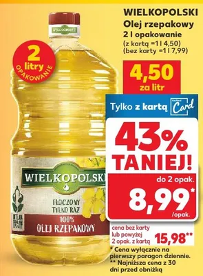 Olej rzepakowy  promocja w Kaufland