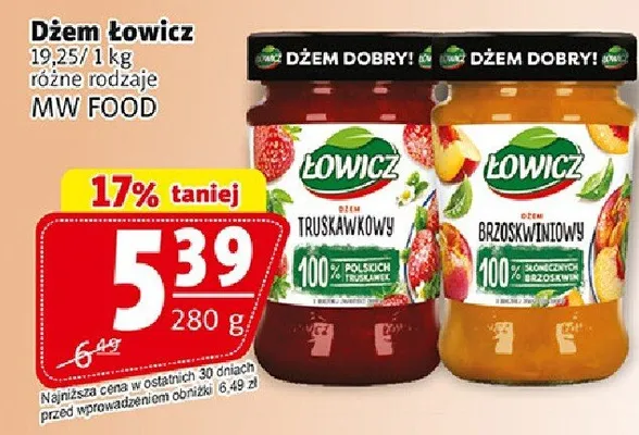 Dżem truskawkowy 280g promocja w Prim Market