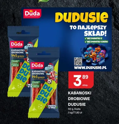 Kabanoski drobiowe Sportuś Dudusie Duda promocja w Chorten