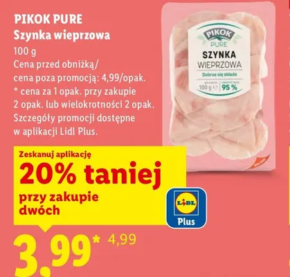 Szynka wieprzowa promocja w Lidl