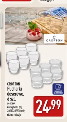Pucharki deserowe 6 szt. Crofton promocja w Aldi