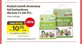 Żwirek drewniany dla kota Brylant promocja w Super Zoo