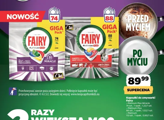 Kapsułki do zmywarki Platinum promocja w Netto