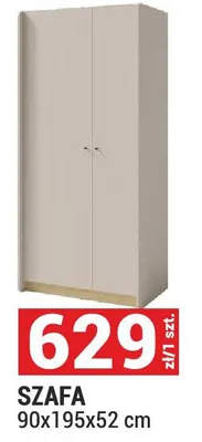 Szafa 90x195x52 cm promocja w Merkury Market