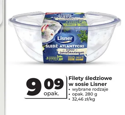 Filety śledziowe w sosie Lisner promocja w Odido