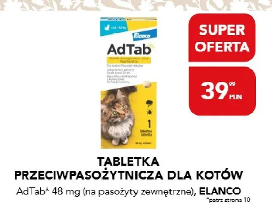 Tabletka przeciwpasożytnicza dla kotów promocja w Aquael zoo