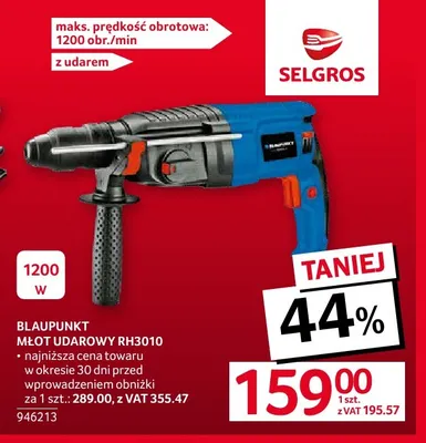 Młot udarowy RH3010 Blaupunkt promocja w Selgros