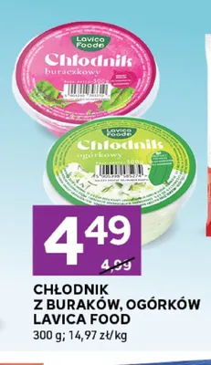 Chłodnik z ogórków Lavica Food promocja w Stokrotka
