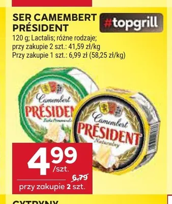 Ser Camembert Président naturalny promocja w Stokrotka