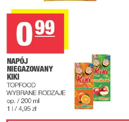 Napój niegazowany Kiki promocja w SPAR