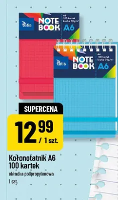 Kołonotatnik A6 Tetis 100 kartek promocja w POLOmarket