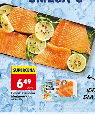 Fileciki z łososia Marinero Kids promocja w Biedronka