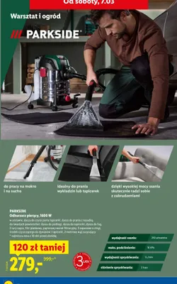 Odkurzacz piorący 1600 W Parkside promocja