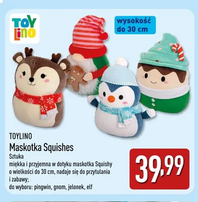 Maskotka Squishes elf Toylino promocja w Aldi