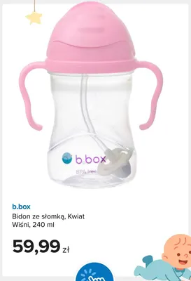 Bidon ze słomką Kwiat Wiśni 240 ml b.box promocja w Smyk