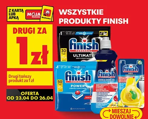 Produkty Finish promocja w Biedronka