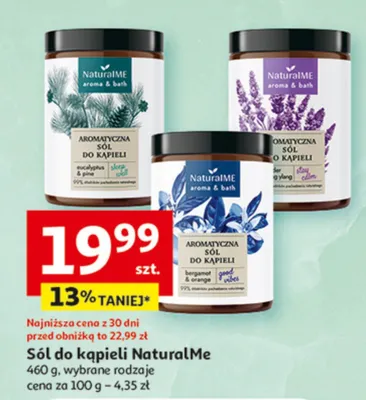Sól do kąpieli NaturalMe promocja w Auchan