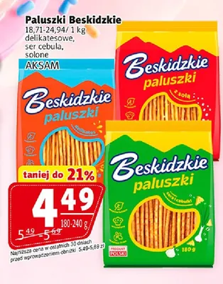 Paluszki Beskidzkie ser cebula promocja w Prim Market