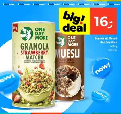 Musli cookie One day more promocja w Dealz