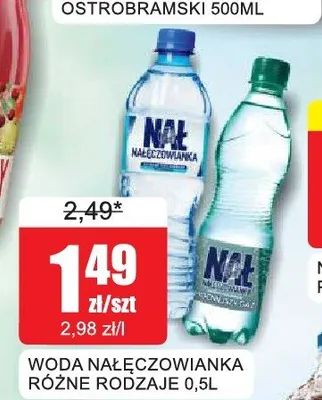 Woda mineralna Nałęczowianka niegazowana promocja w Bingo