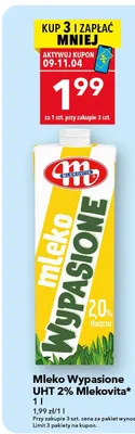 Mleko Wypasione UHT 2% promocja w LEWIATAN