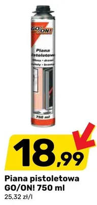Piana pistoletowa GO/ON! 750 ml promocja w Bricomarche