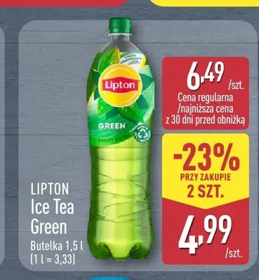 Napój herbaciany Lipton Ice Tea Green promocja w Aldi