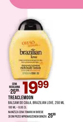 Balsam do ciała Brazilian Love Treaclemoon promocja w Drogerie Natura
