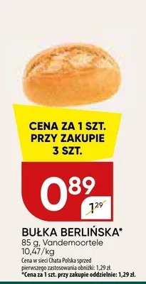 Bułka berlińska promocja w Chata Polska