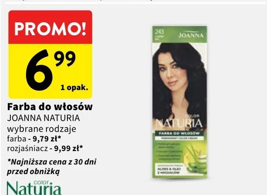 Farba do włosów JOANNA NATURIA wybrane rodzaje promocja w Intermarche
