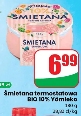 Śmietana termostatowa BIO 10% Yómilk promocja w Dino