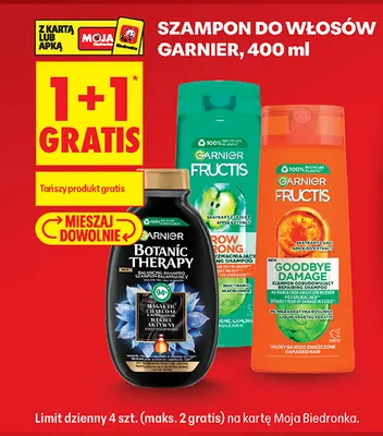 Szampon do włosów Garnier Fructis Goodbye Damage promocja w Biedronka