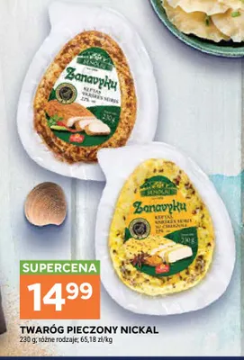 Twaróg pieczony Nickal promocja w Stokrotka