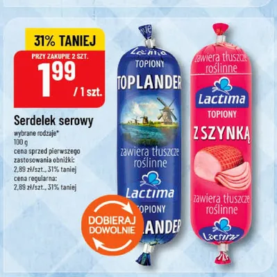 Ser topiony Toplander Lactima promocja w POLOmarket
