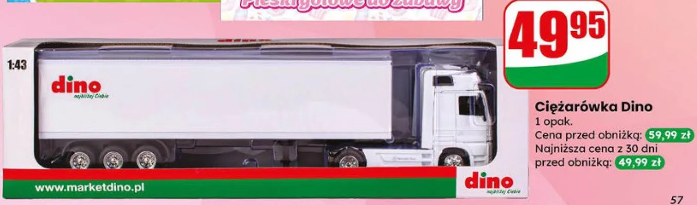 Ciężarówka promocja w Dino