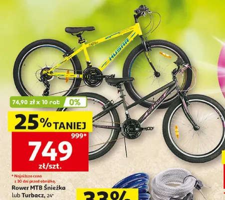 Rower MTB Husar Śnieżka 24" promocja w Auchan