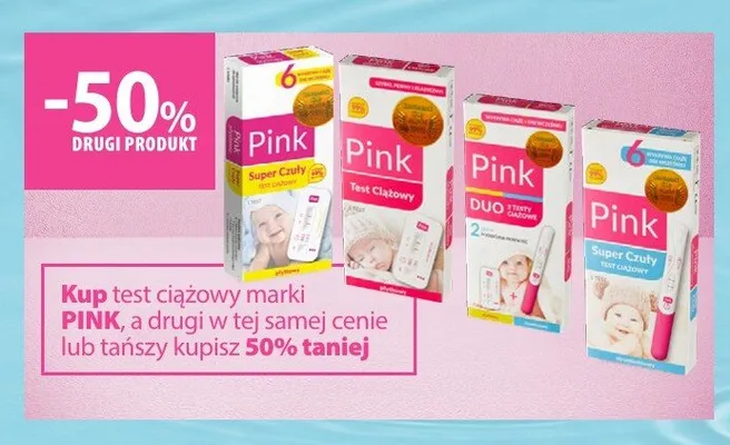 Test ciążowy PINK promocja w Hebe